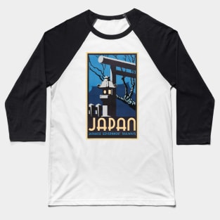 Japan Vintage Travel Poster 1934 Baseball T-Shirt